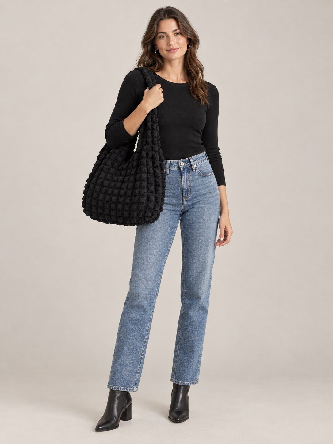 Cloud Puff Shoulder Tote Bag