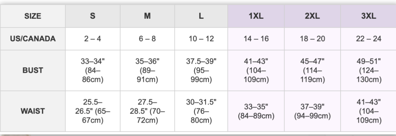 Dani and davi lace top size chart .png