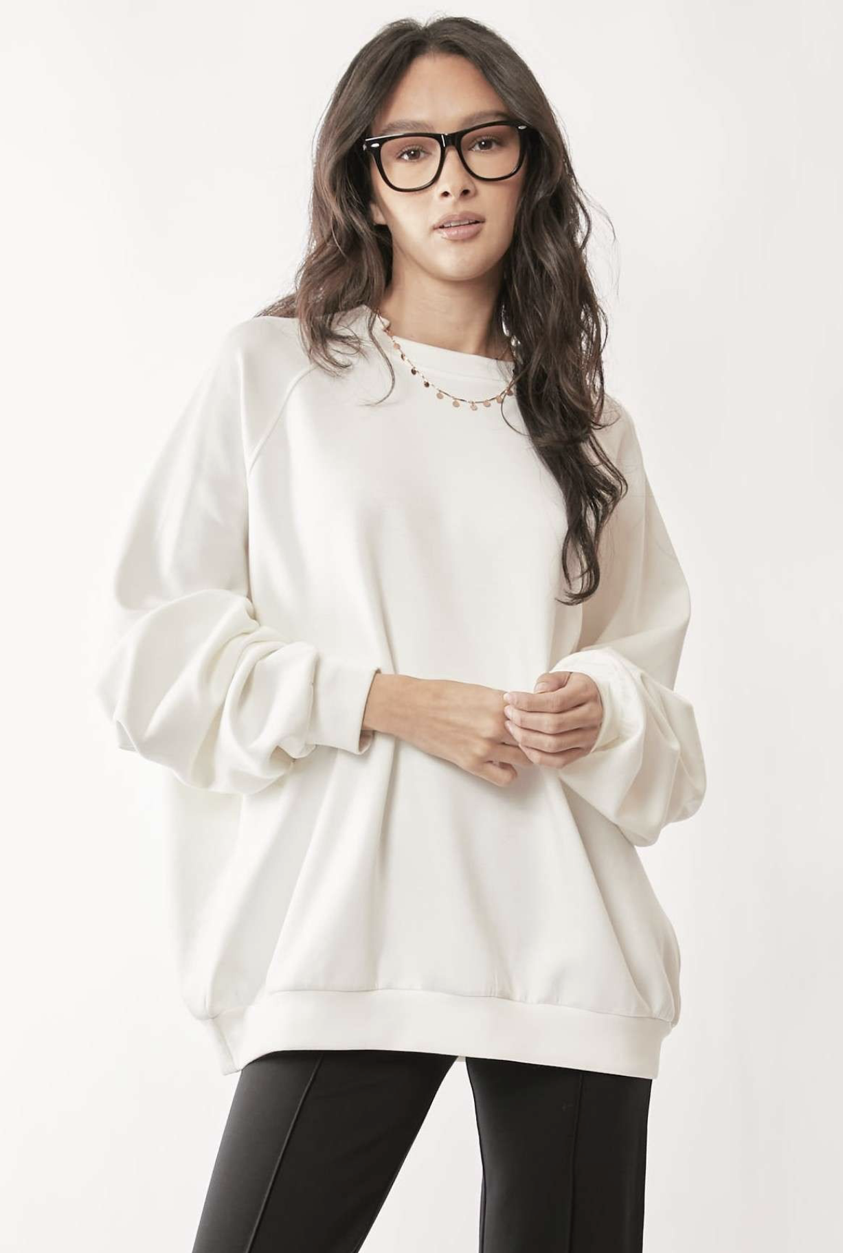 Scuba Stacey Oversized Puff Sleeve Sweatshirt
