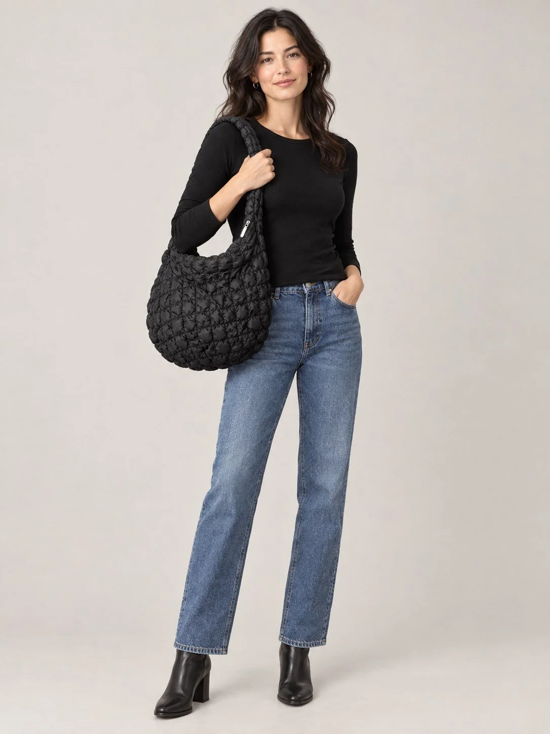 Puff Quilted Crossbody Shoulder Bag
