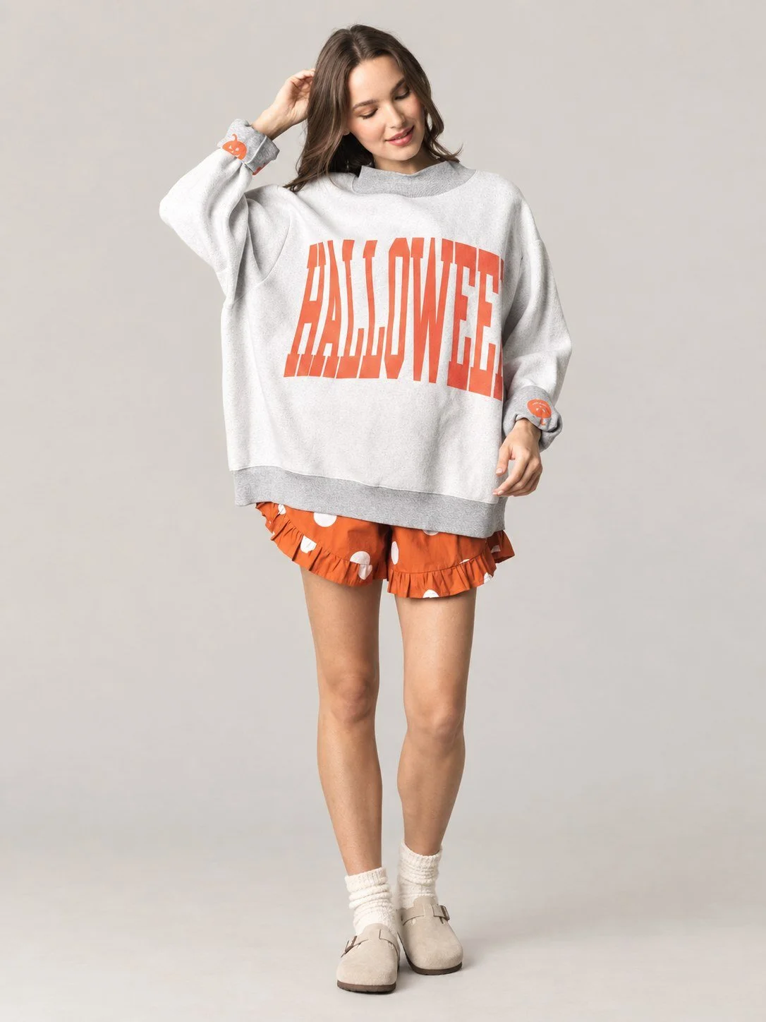 Halloween 2-for-1 Reversible Mock Neck Sweatshirt