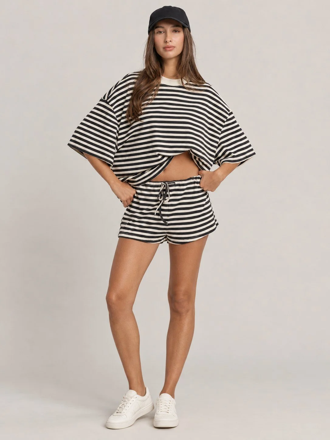 Laid Back Weekend Striped Shorts