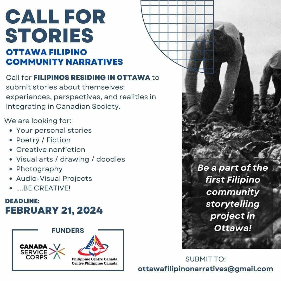 FIND A YOUTH CIVIC ENGAGEMENT ACTIVITY FOR YOU: Ottawa Filipino Community Narratives