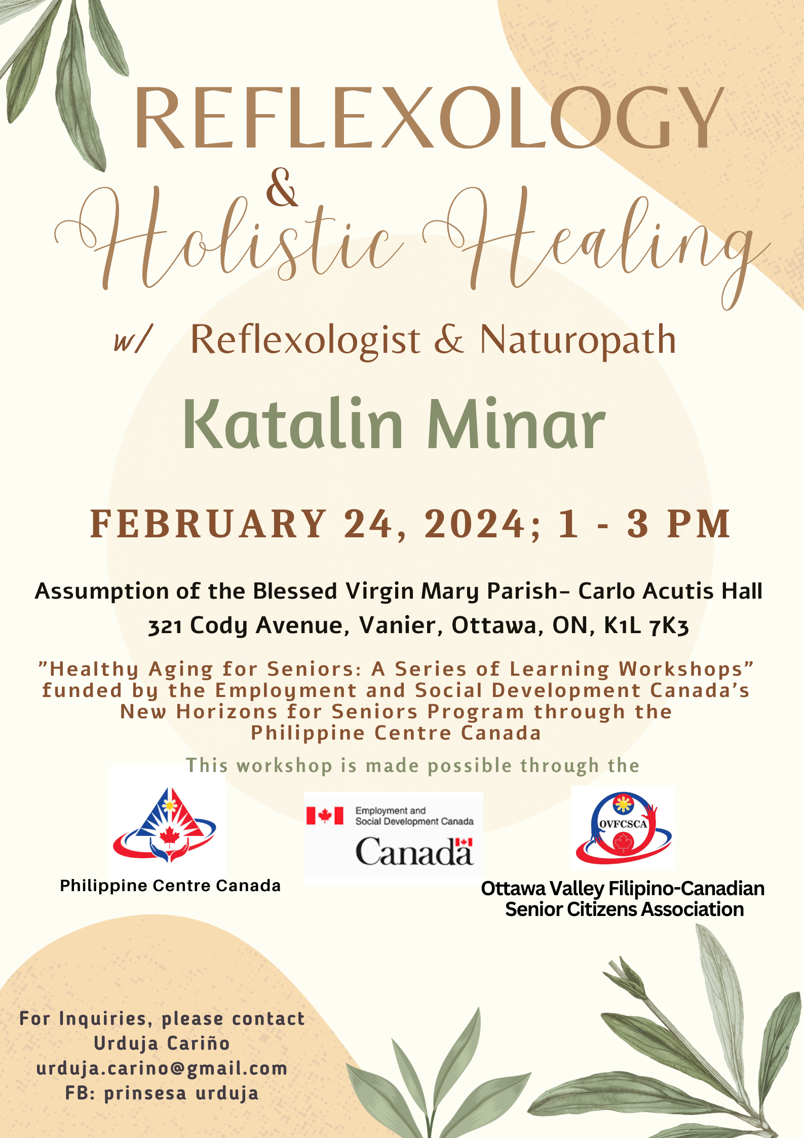 Seniors Reflexology & Holistic Healing Workshop