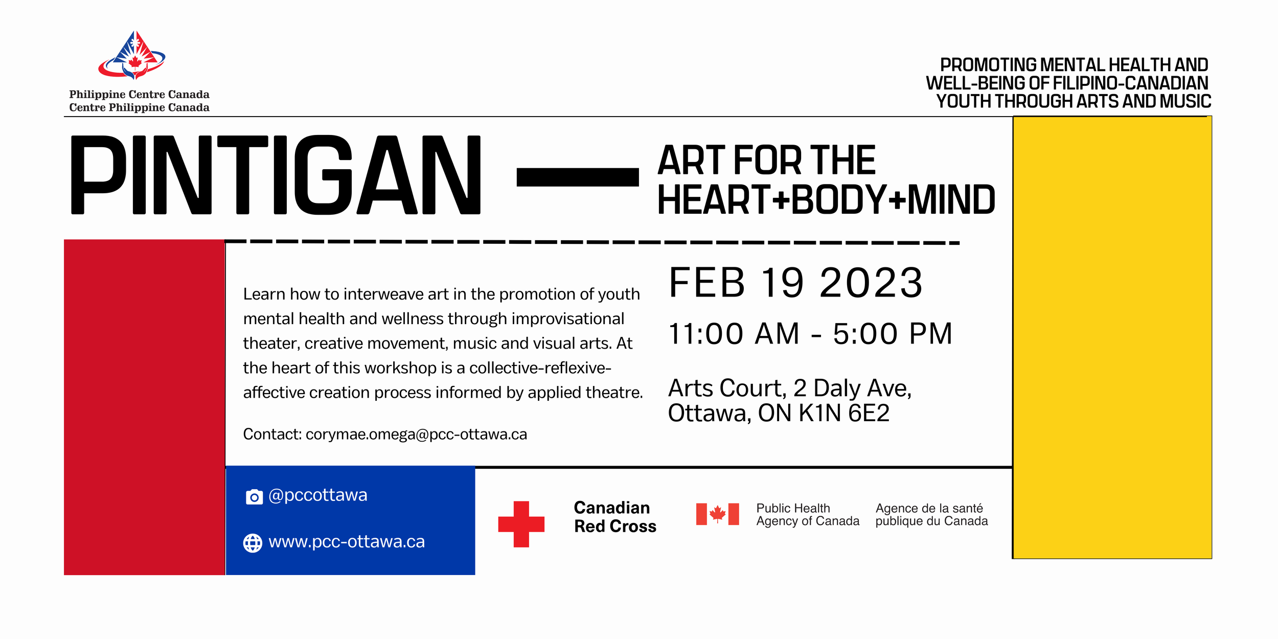 Philippine Centre Canada - PINTIGAN/Art for the Heart+Body+Mind