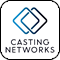 Logo of Casting Networds with a blue fish icon and text in black.