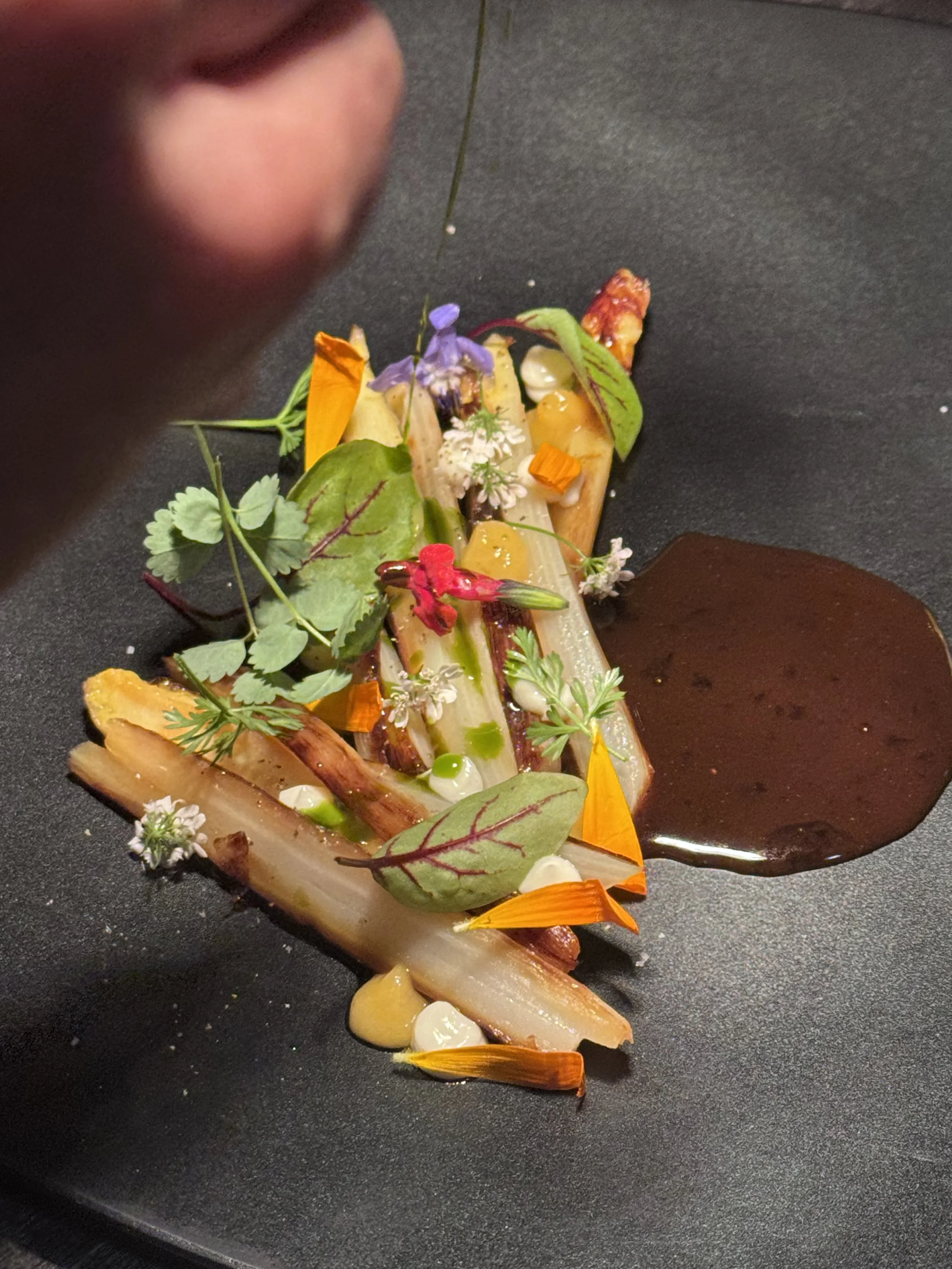 Asperges blanches caramélisées