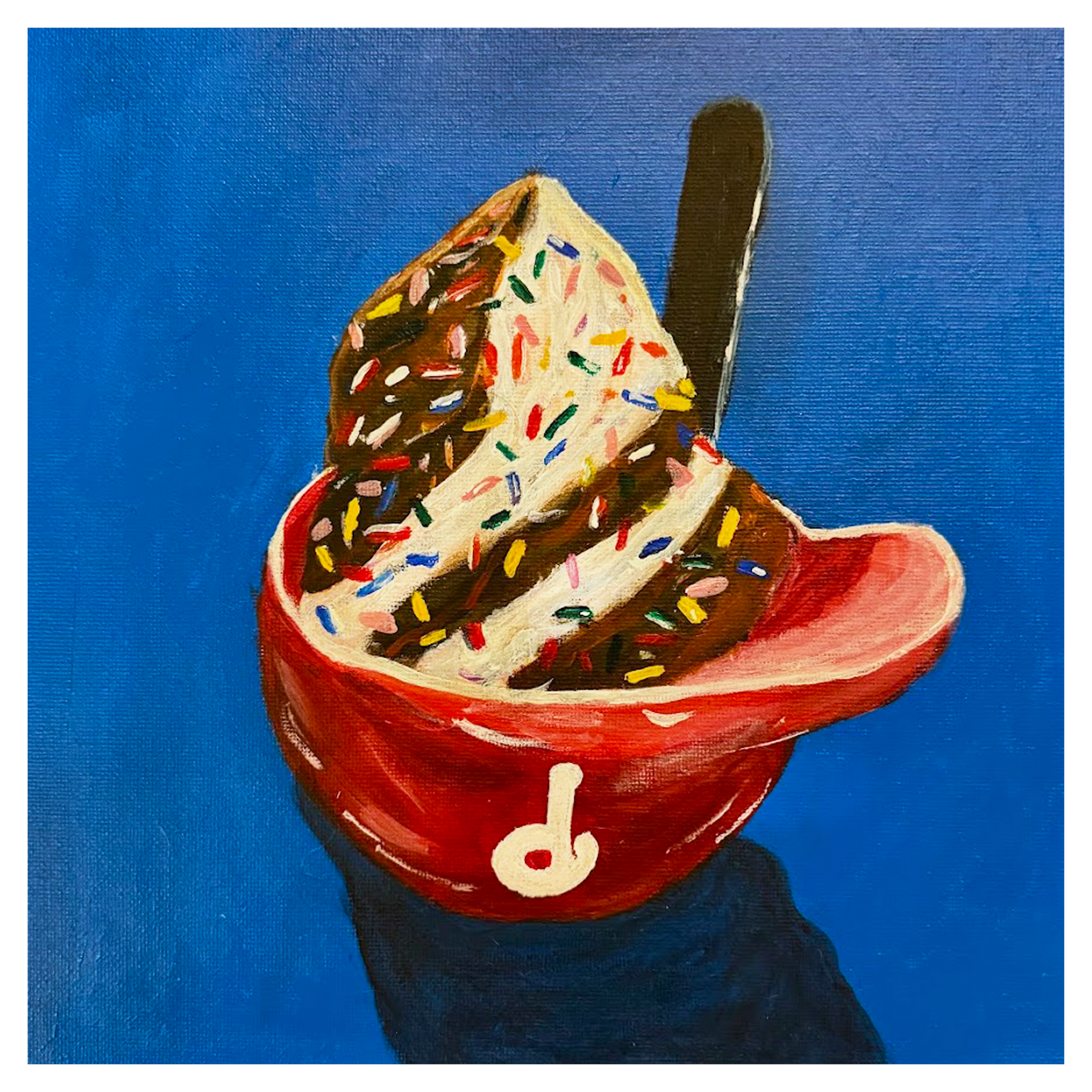 Original 10x10" framed painting available | Prints available in 10x10" and 8x10"