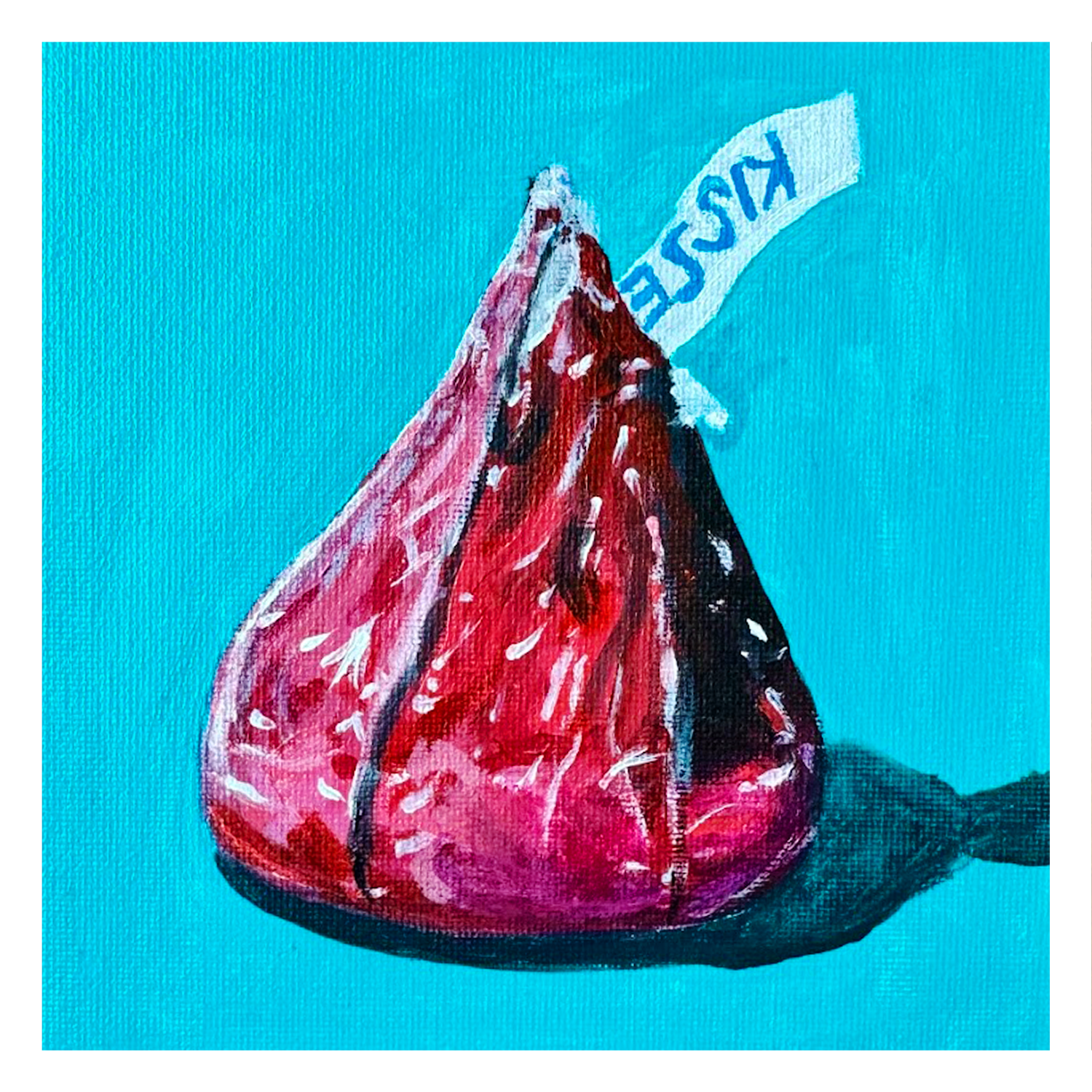 Original 5x5" framed painting available | Prints available in 5x5"