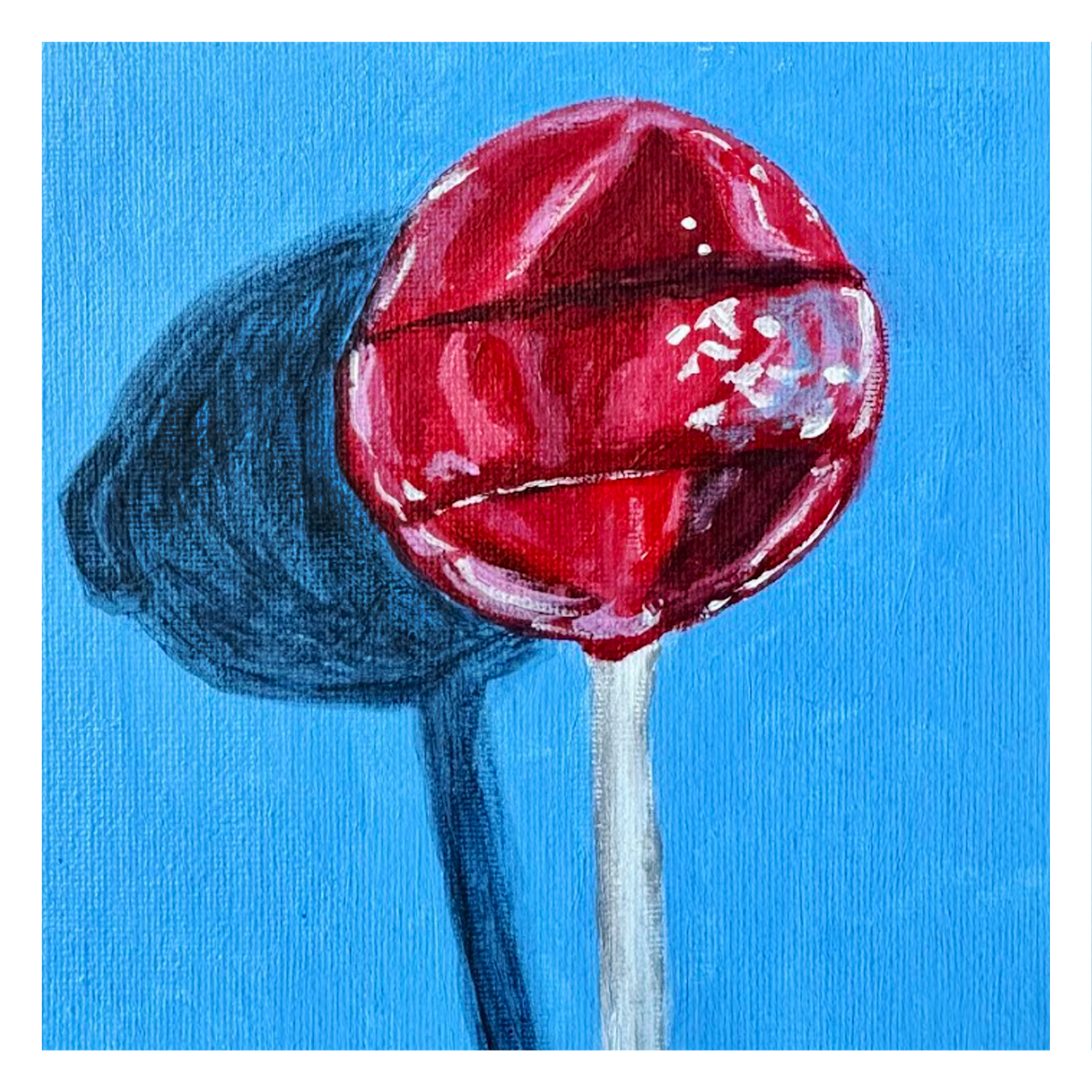 Original 5x5" framed painting available | Prints available in 5x5"