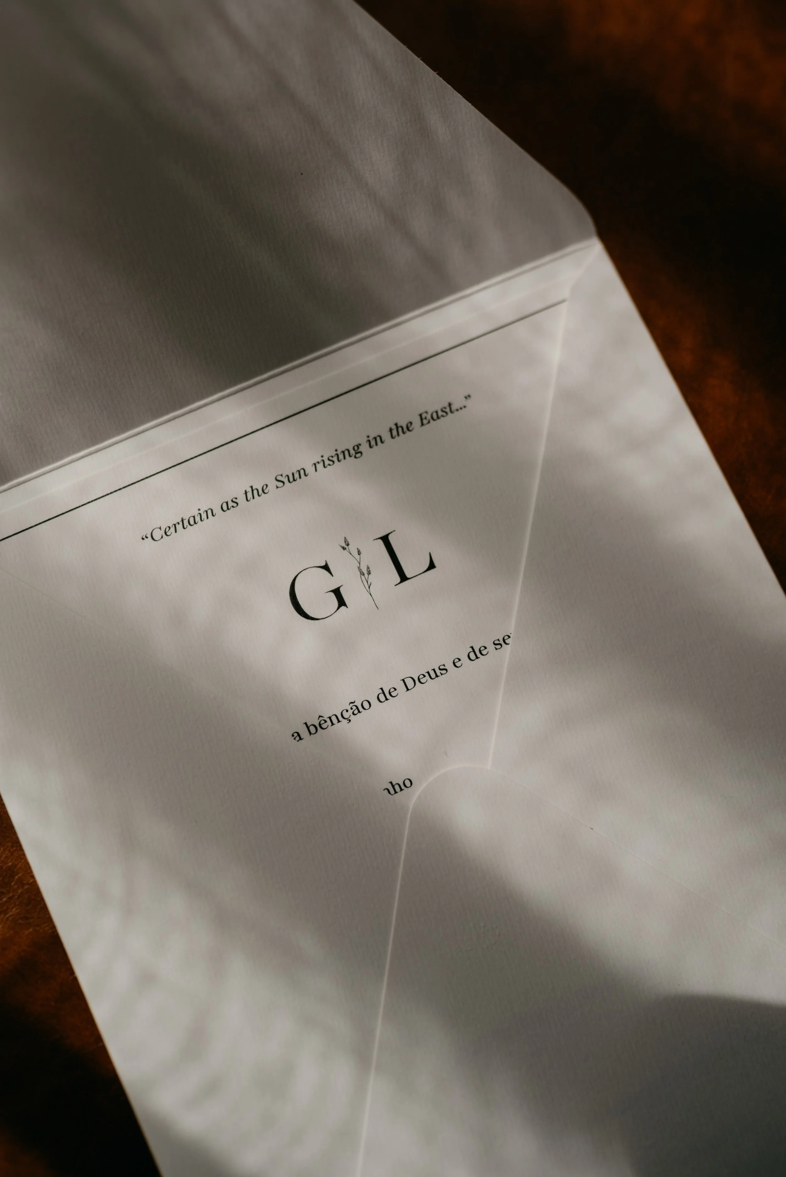 Wedding stationery - Giovana and Lucas