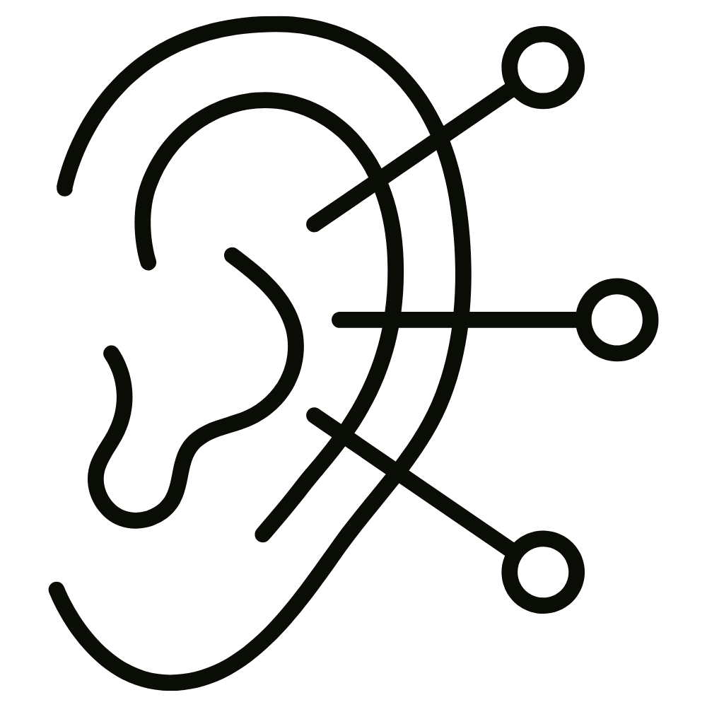 Outline of a human head with connected points representing a neural network or artificial intelligence.