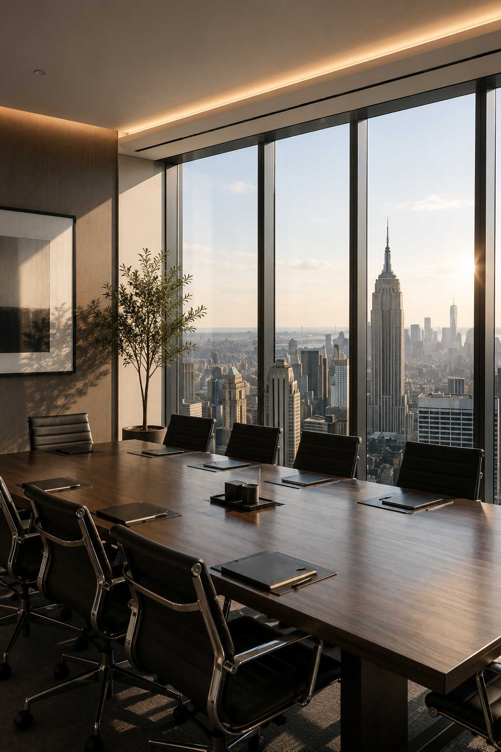 New York City Investment Boardroom