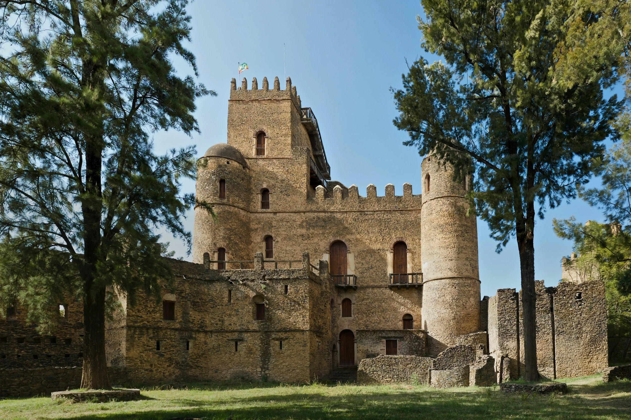 Complexe impérial du Fasil Ghebbi, à Gondar, en Éthiopie