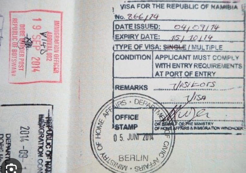 Visa pour la Namibie