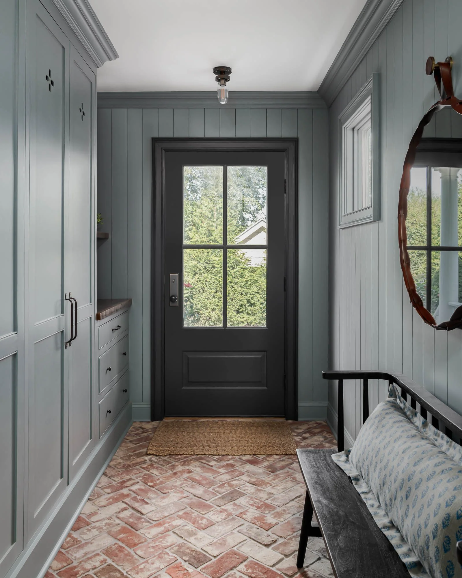 blue mudroom
