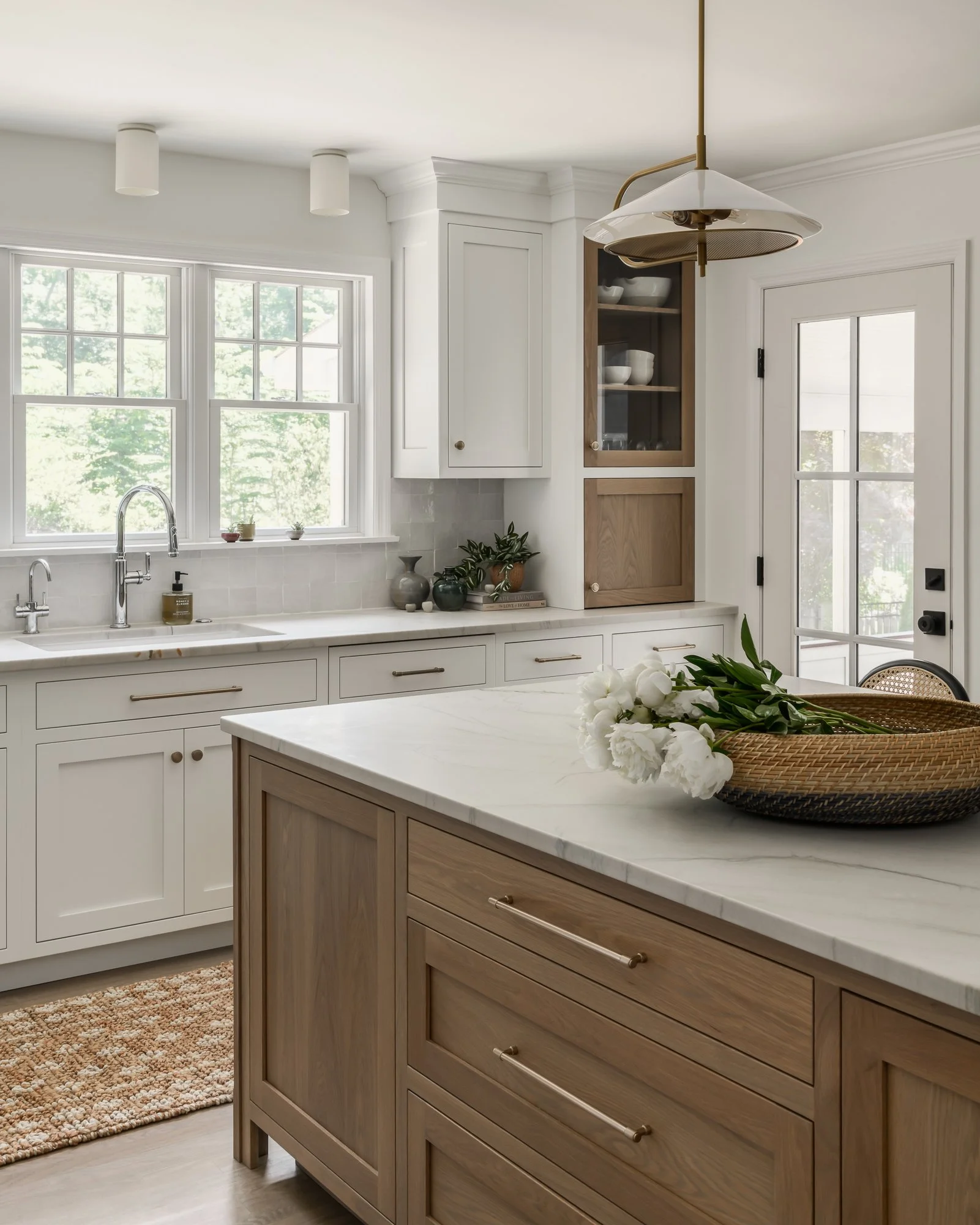 kitchen with center island