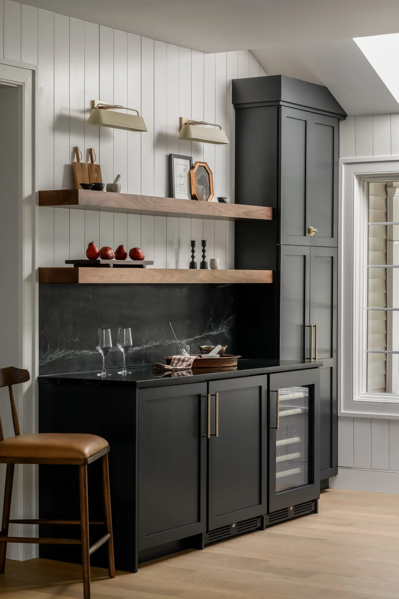 built-in butler's pantry