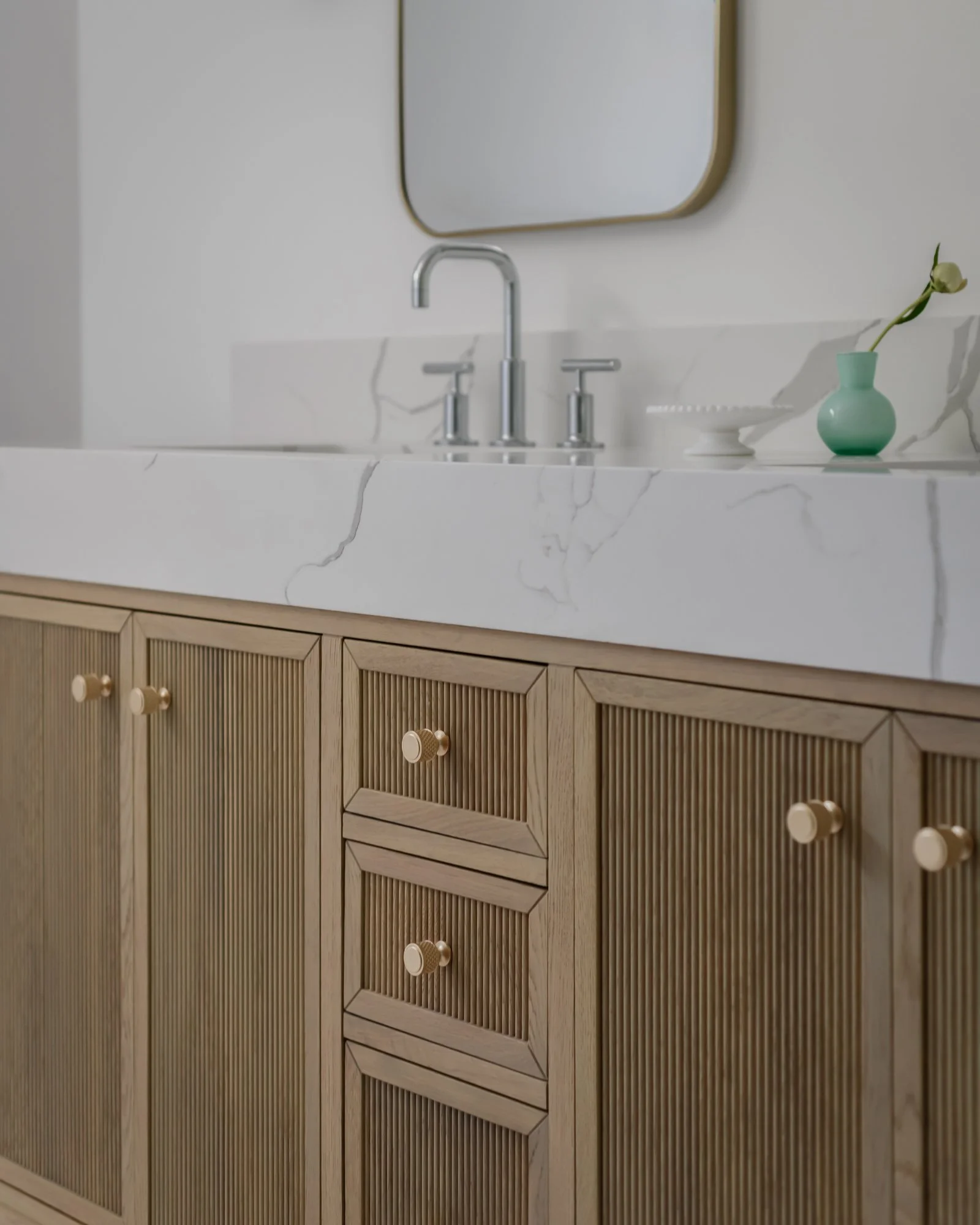 wooden bathroom cabinetry