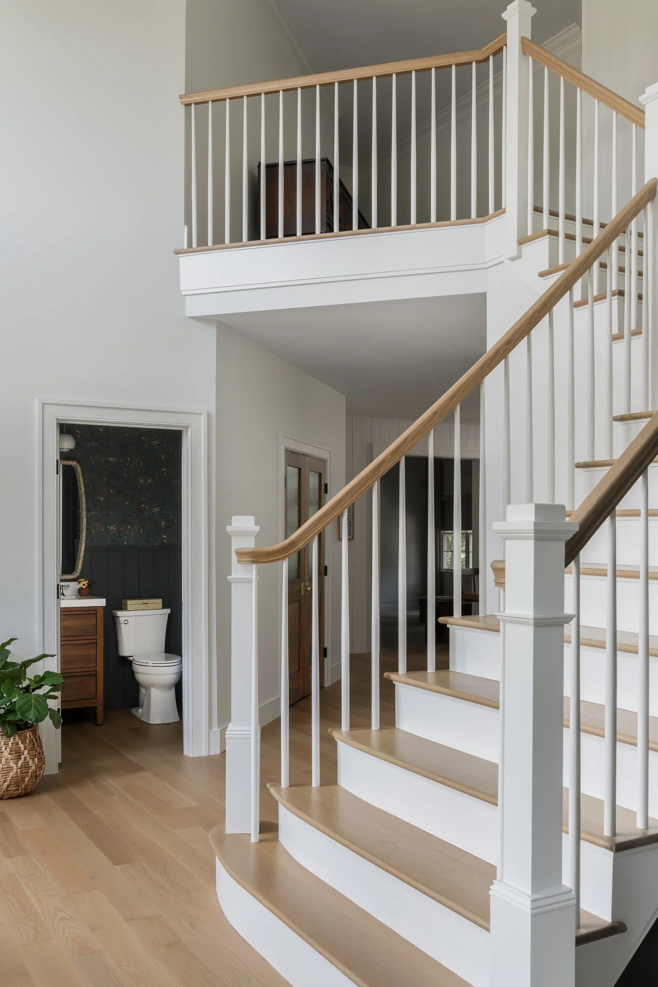 foyer with ascending staircase