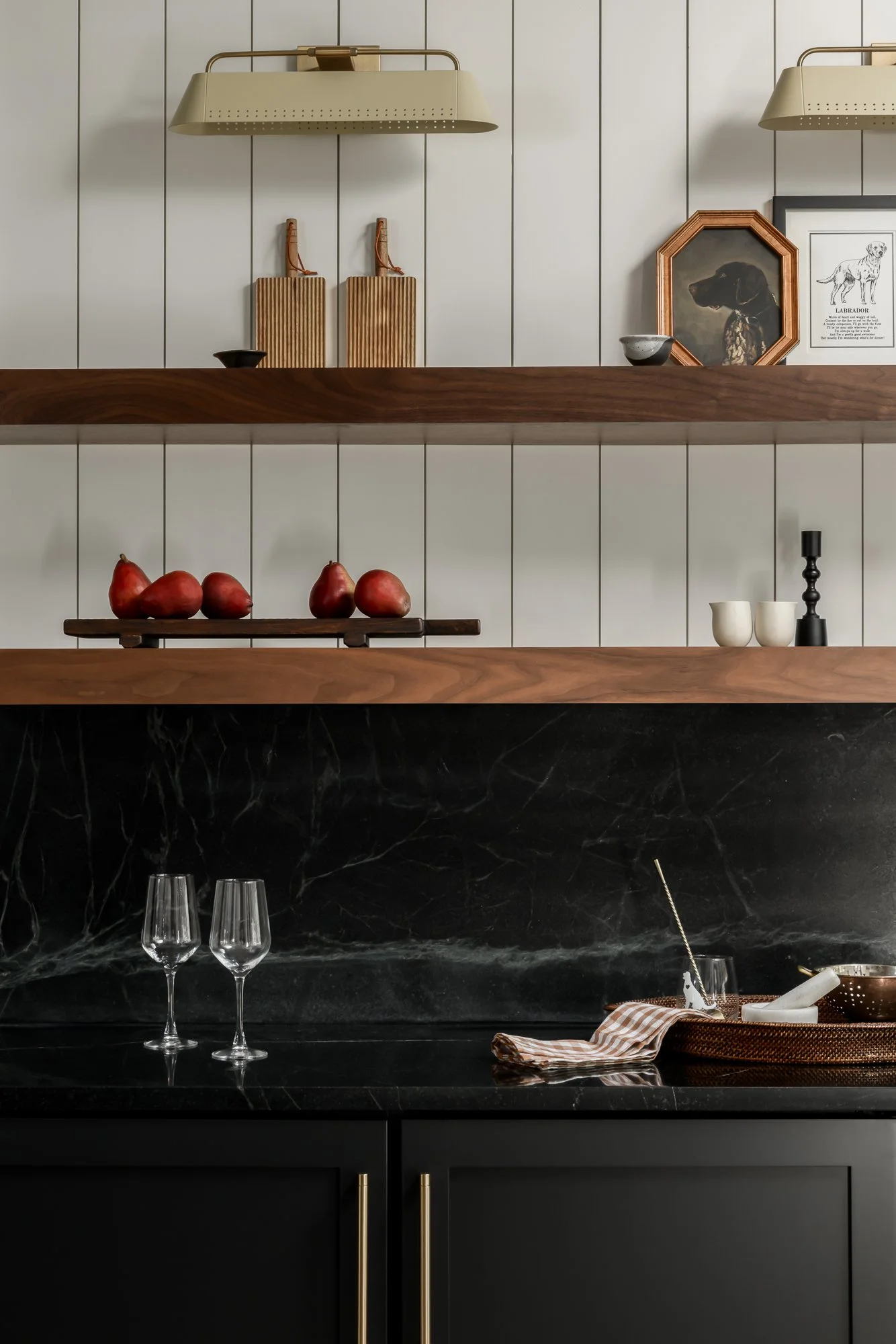 built-in butler's pantry