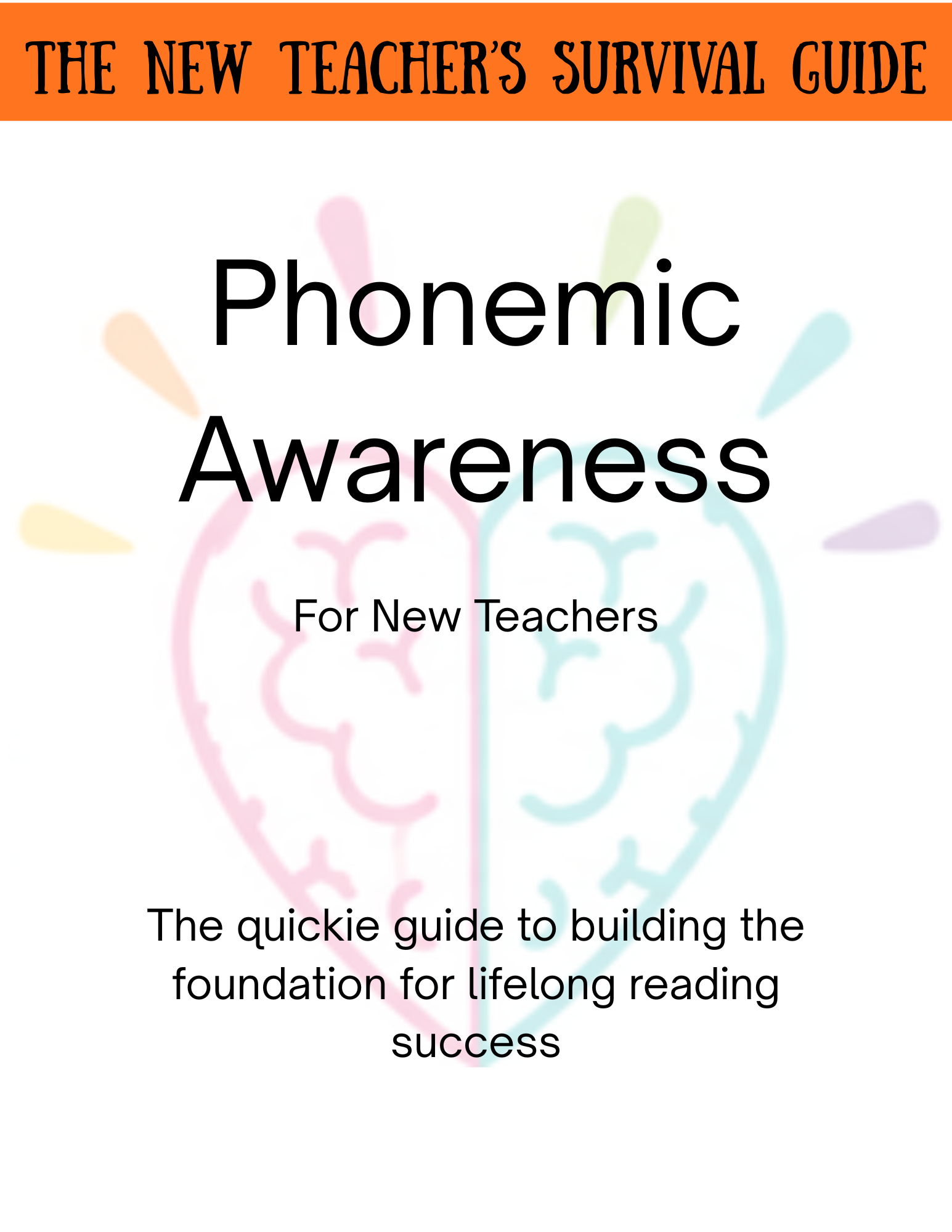 Phonemic Awareness - A Quickie Guide for New Teachers