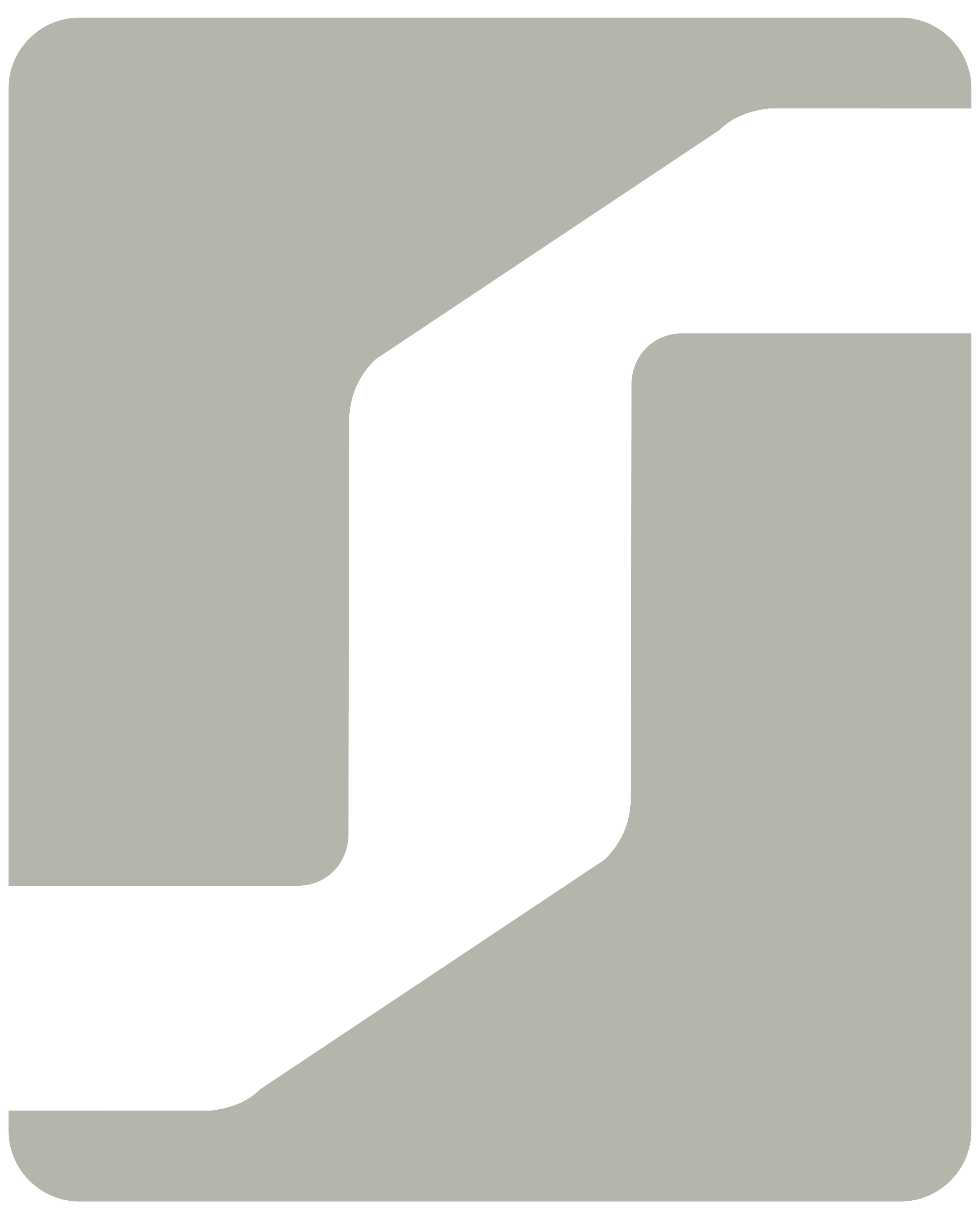 Large icon resembling the letter 'G' in gray, black, and light gray colors with rounded edges.