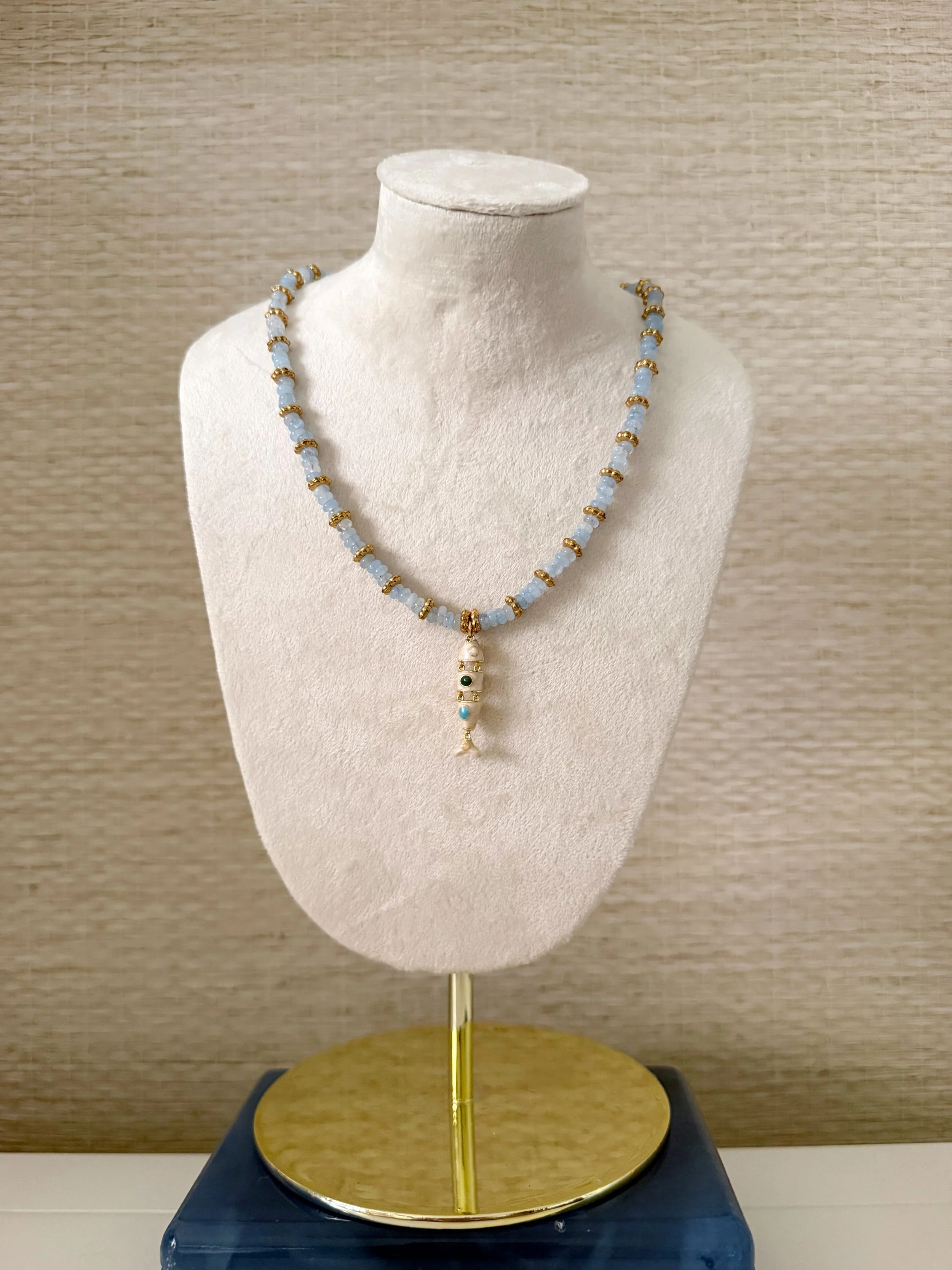 White Fishy Necklace