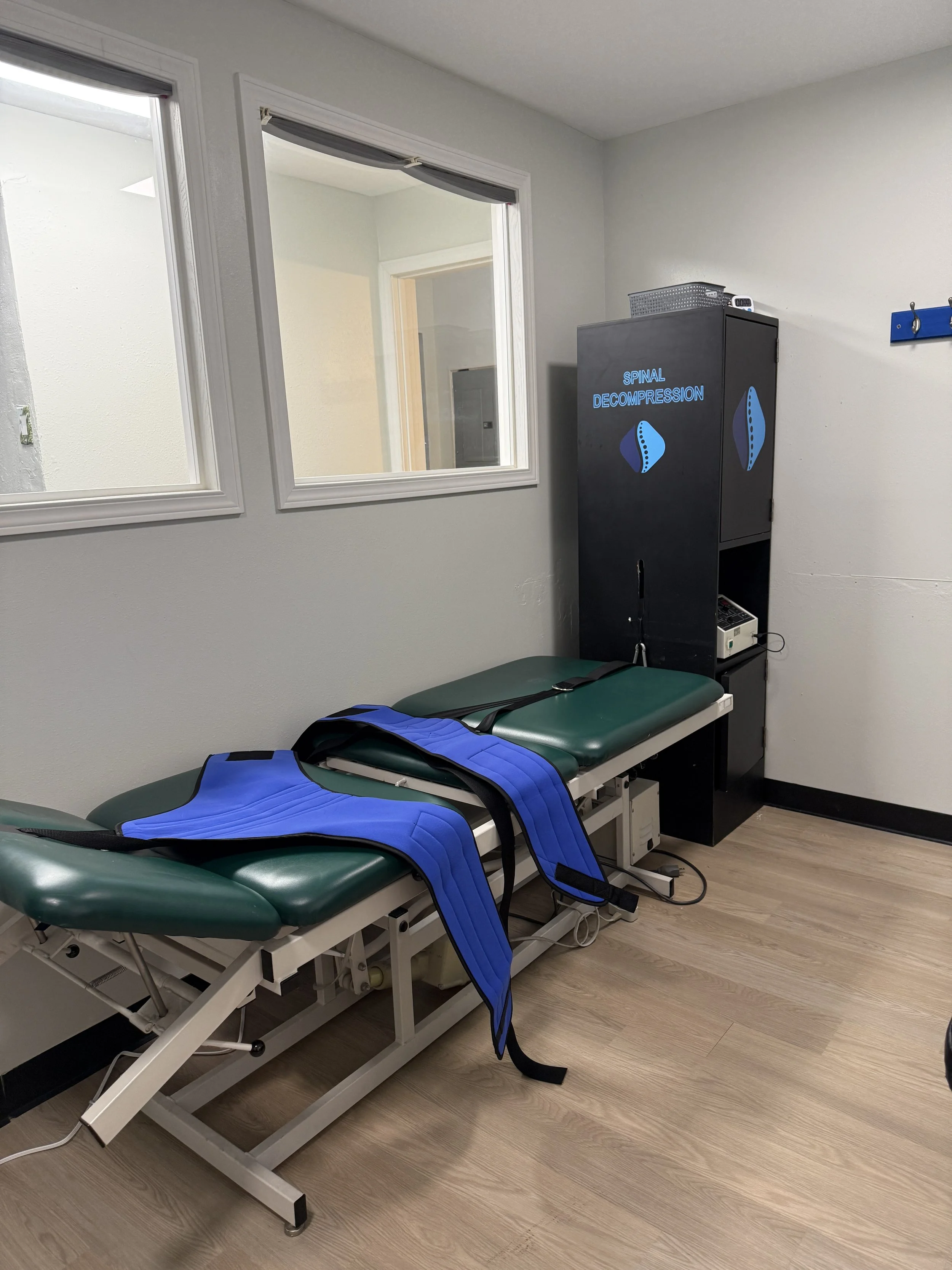 Spinal decompression treatment room at Pacific Northwest Chiro