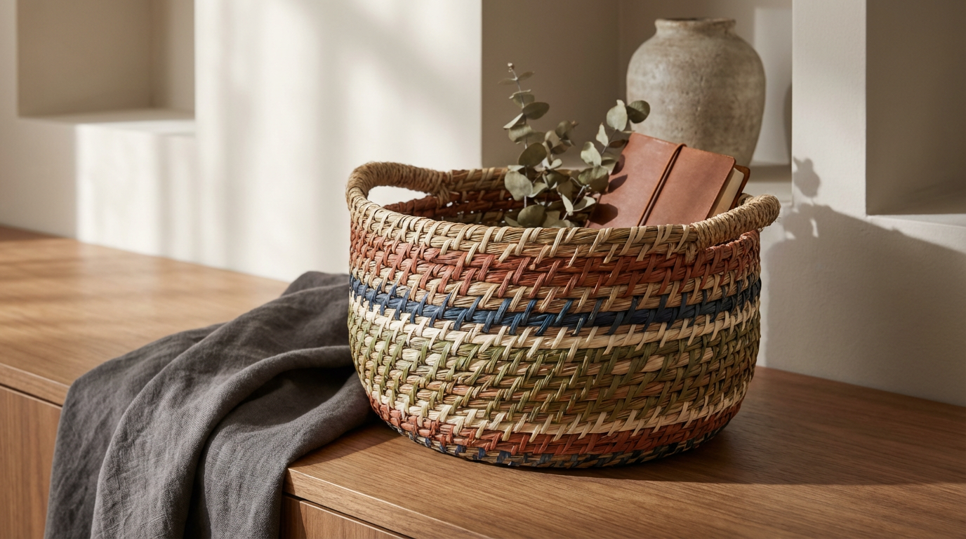 Handwoven Wicker Basket