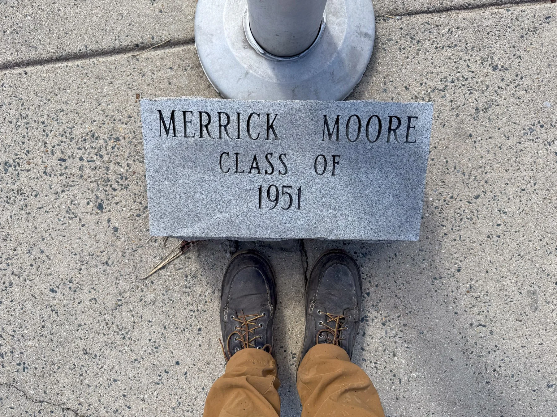 Merrick Moore Elementary School cornerstone, Class of 1951, Durham NC