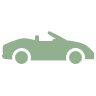 Silhouette of a car viewed from the side.