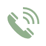 Icon of a green phone receiver with sound waves indicating a call being made or received.