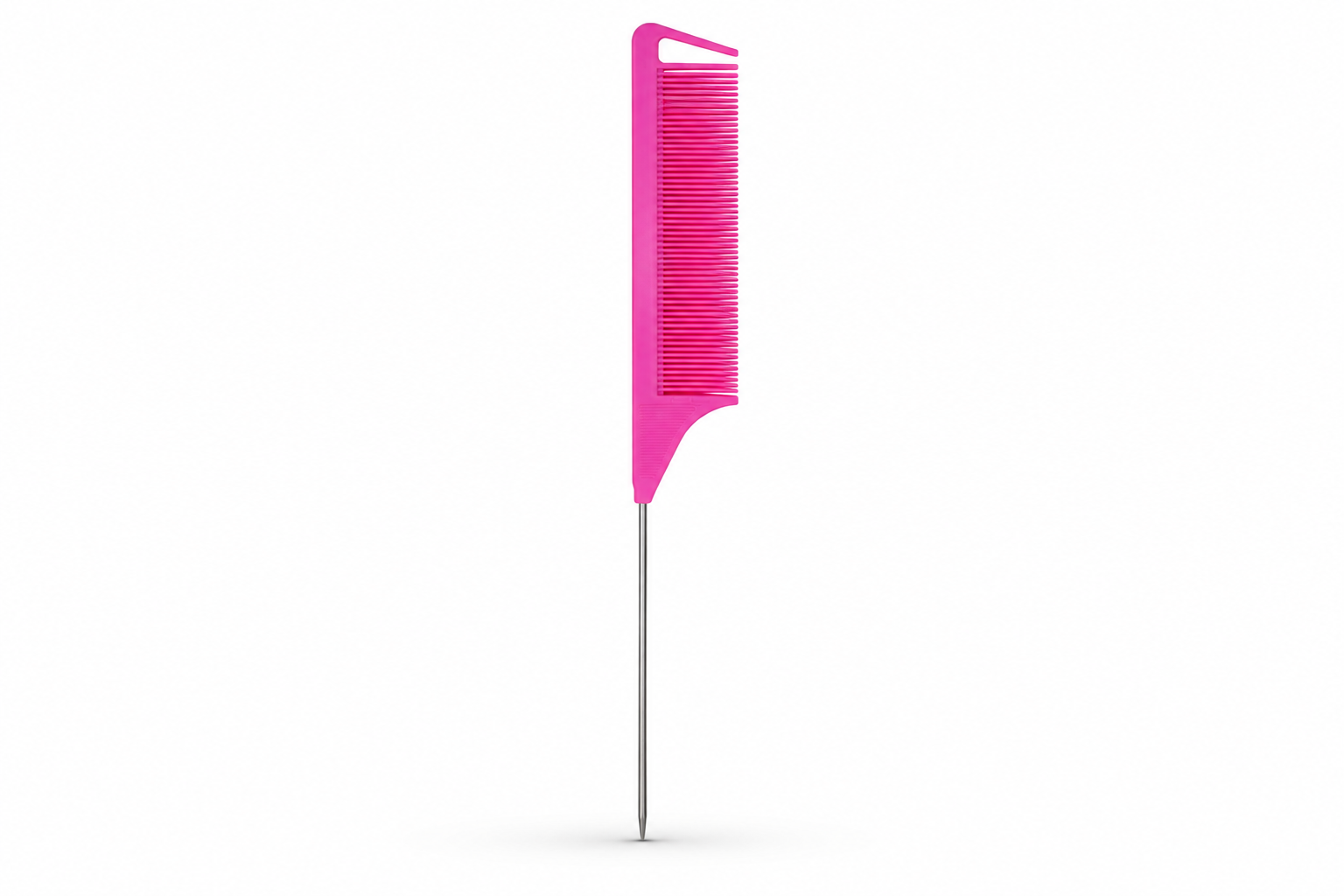 Pink Rat-Tail Hairdressing Comb – Sectioning & Styling Tool