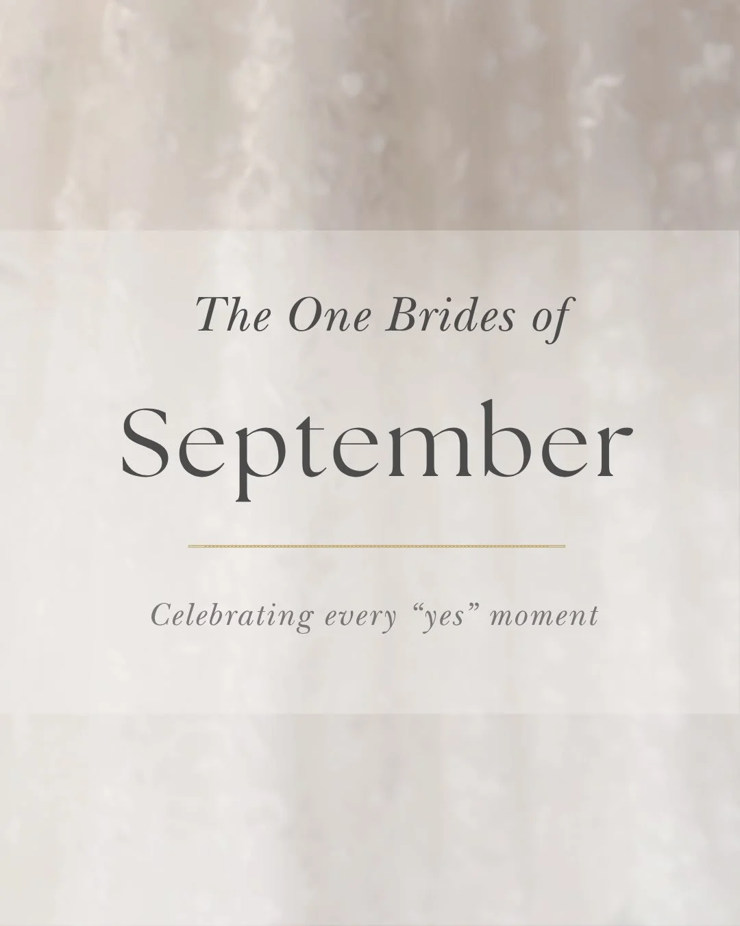 September gave us so many good moments: The brides who knew almost immediately. The ones who needed to sit with it for a minute. The ones who surprised themselves with what they chose. The moms, sisters and friends who knew from the look on her face 