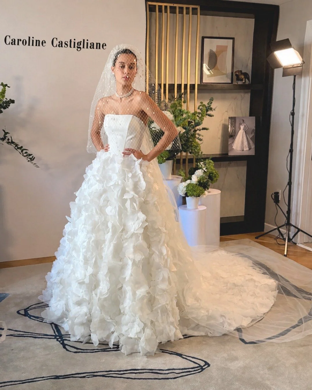 Remember when I said I got to see something extra special while I was with Caroline in New York? This was it.

These are a few of Caroline Castigliano&rsquo;s couture pieces, which she typically brings to market for press... or, apparently, for peopl
