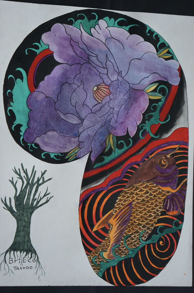 Koi and Lotus