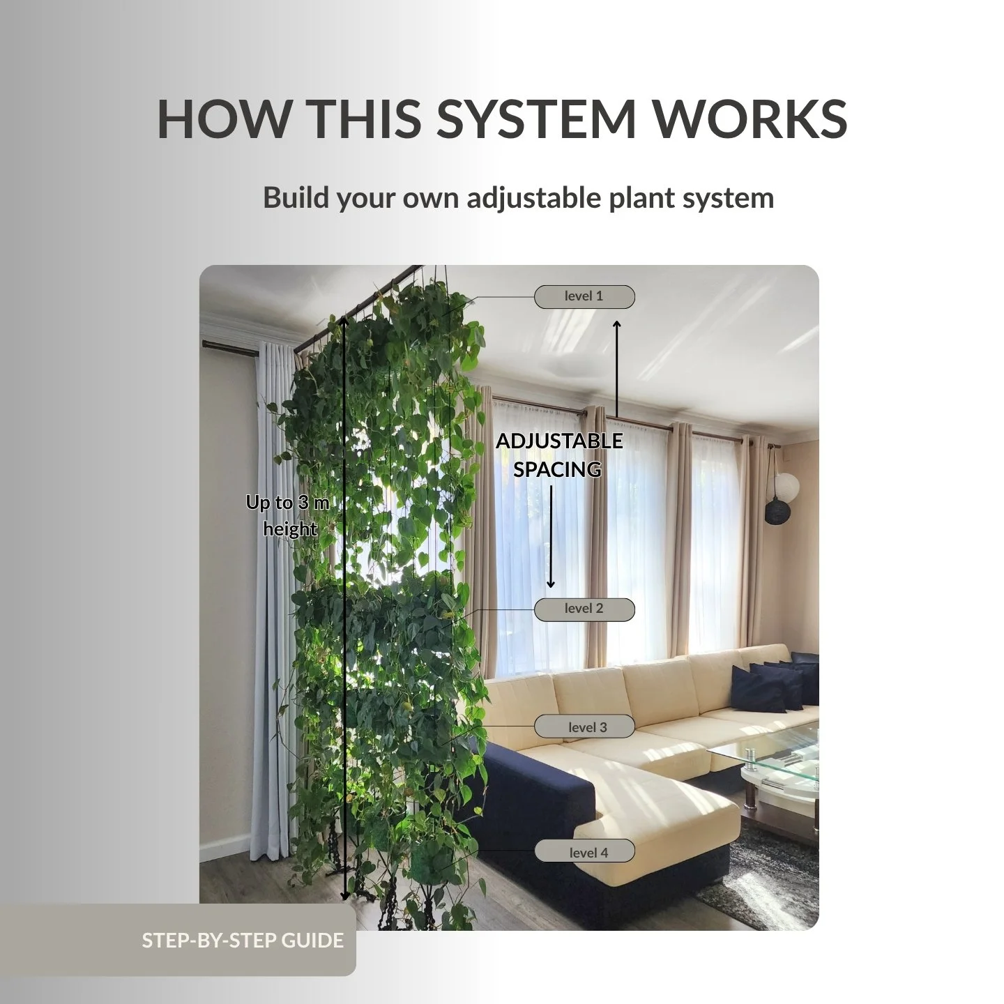 Adjustable Vertical Plant Hanger — DIY Tutorial (PDF)
