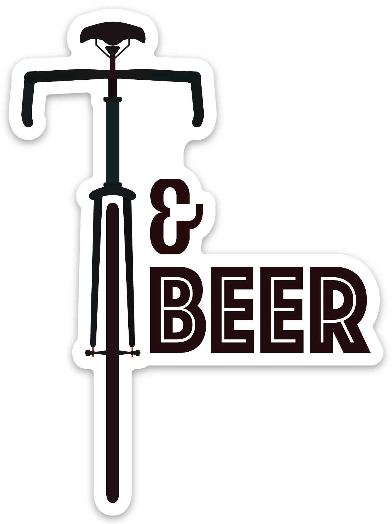 Neon sign of a cyclist riding a bike, with the word 'BEER' incorporated into the design.