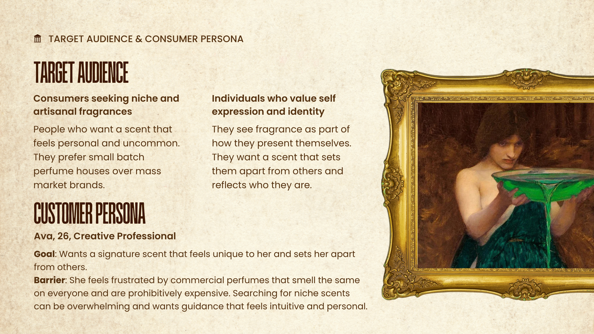 Target audience & consumer persona 