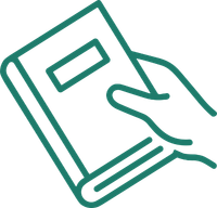 holding book graphic