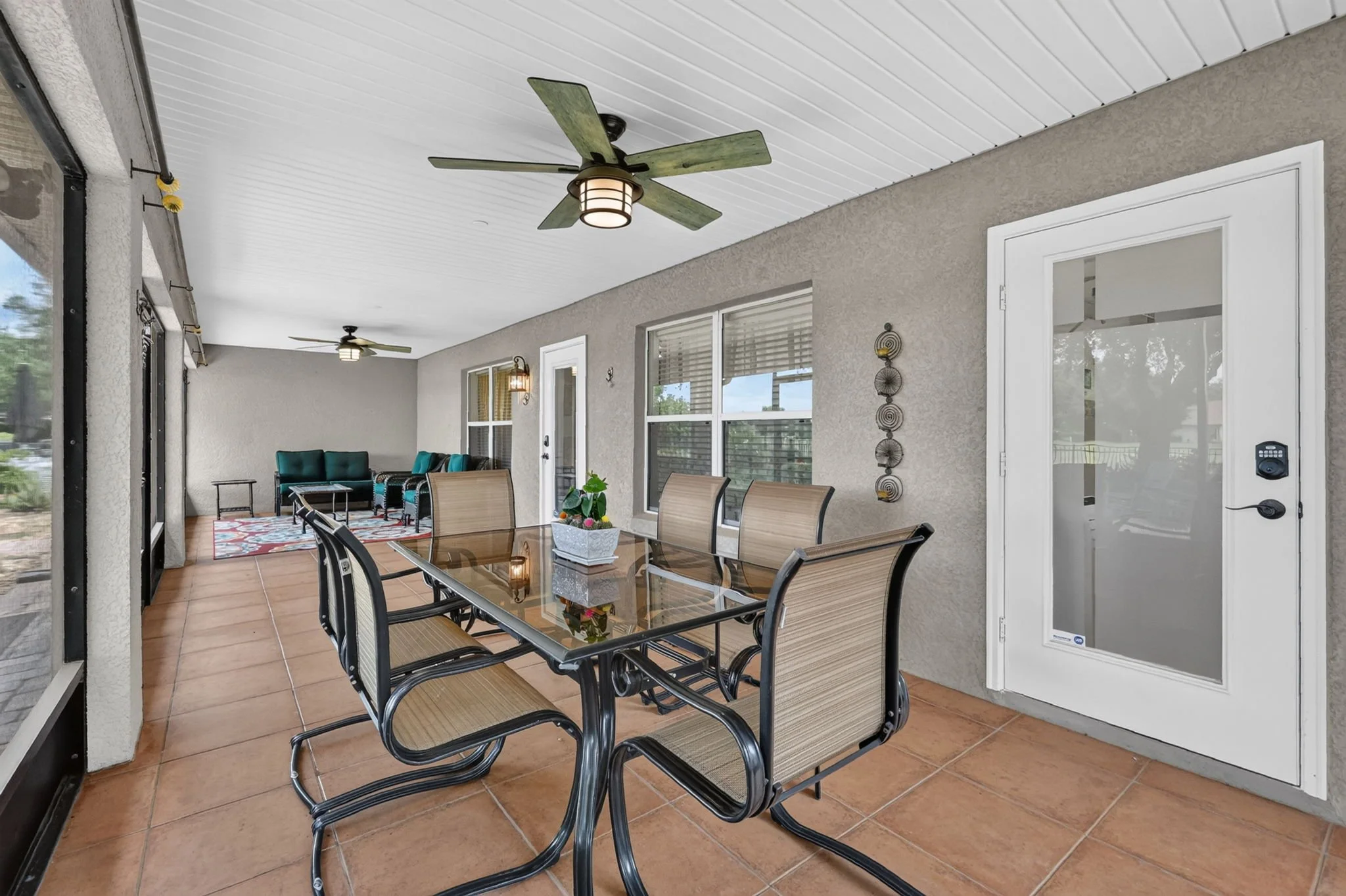 Covered patio at New Moon Senior Living in Eustis, FL 32736
