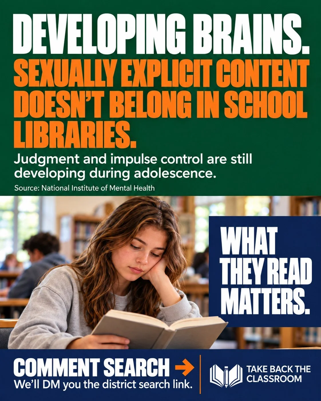Don&rsquo;t wait until your child brings a sexually explicit book home to find out what&rsquo;s on the shelf. 🚨📚

Their judgment and impulse control are still developing. They need adults to set boundaries&mdash;and parents need to know what they c