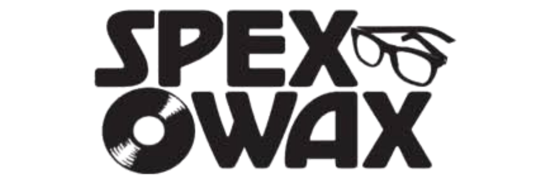 Black logo with the text 'SPREX' above and 'WAX' below, with a stylized frame in the upper right corner.