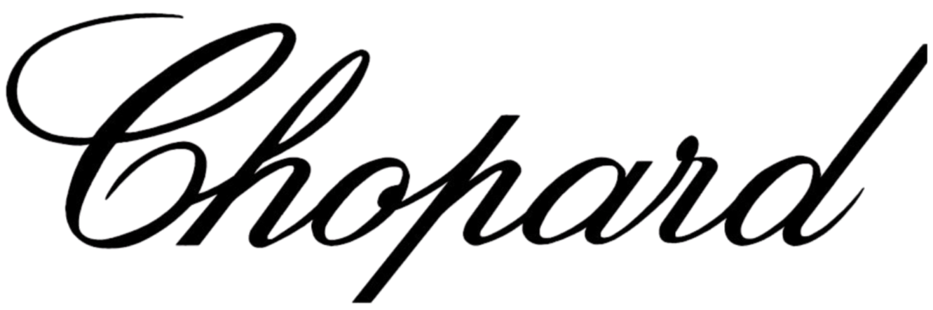 The word "Chopard" written in elegant black cursive font.