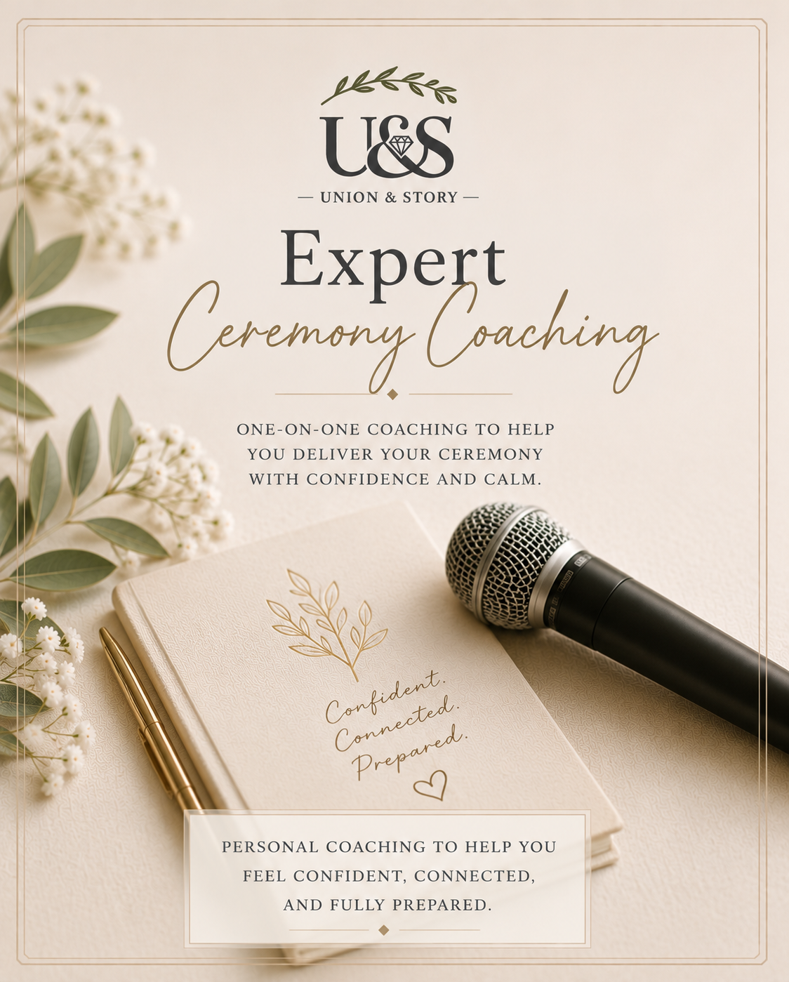 Expert Coaching for your wedding ceremony delivery