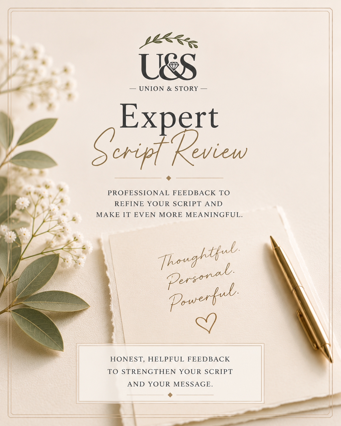 Expert feedback on your wedding ceremony script