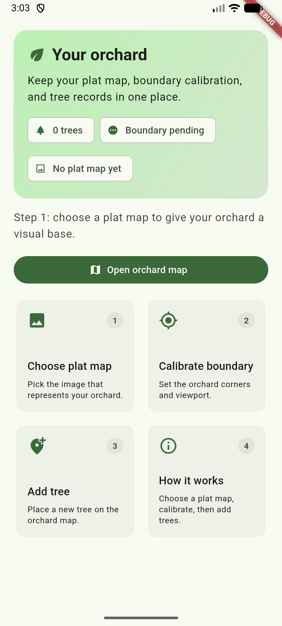 Hobby Orchard Management App