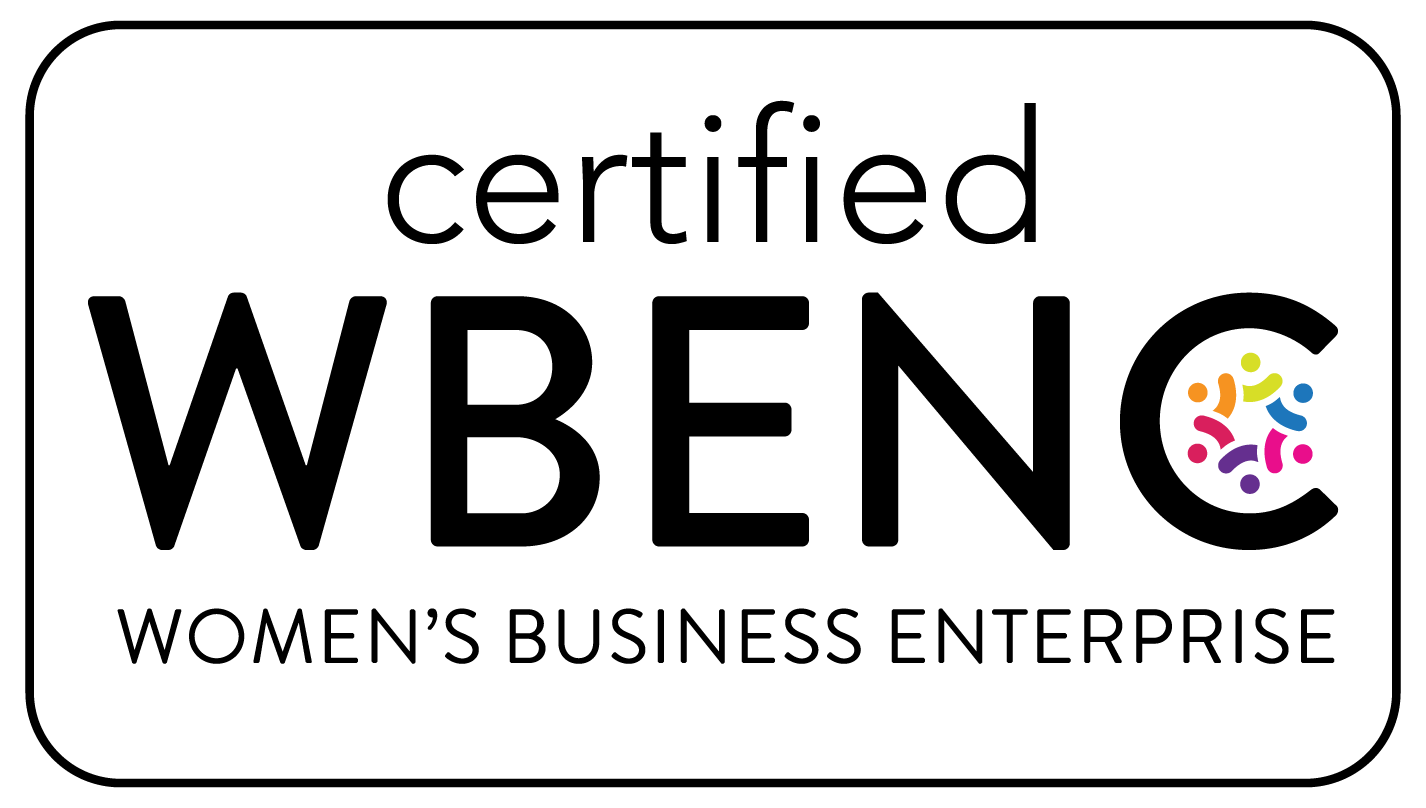 WBENC logo with multicolored figures forming a circle on a white background