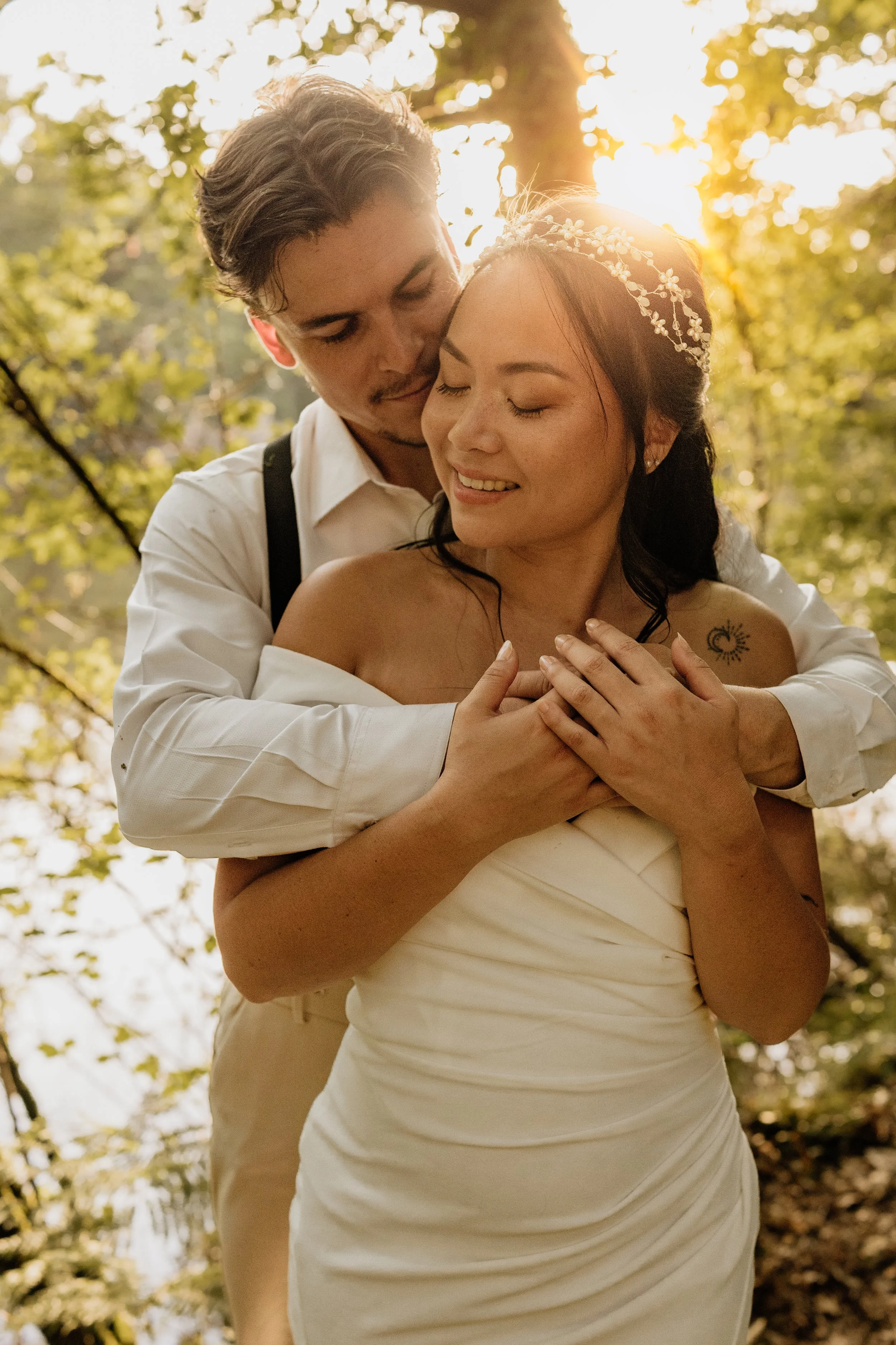 Maquillage et coiffure réalisé pour un mariage en Bretagne